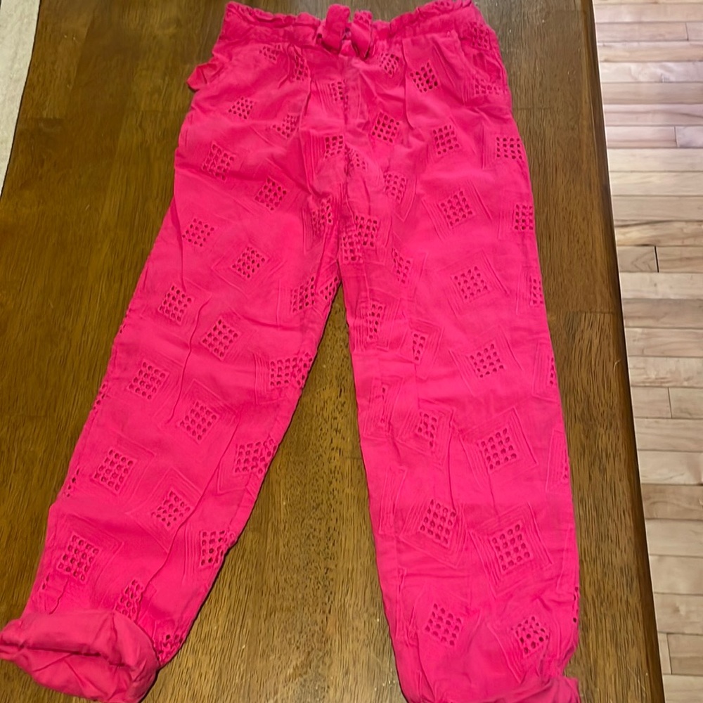 Pink patterned joggers
